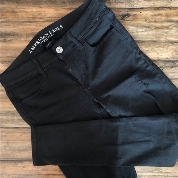 American Eagle Outfitters Denim - american eagle super stretch distressed jegging